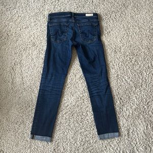 AG Adriano Goldschmied Dark Blue Ankle Jeans Women’s Size 26R